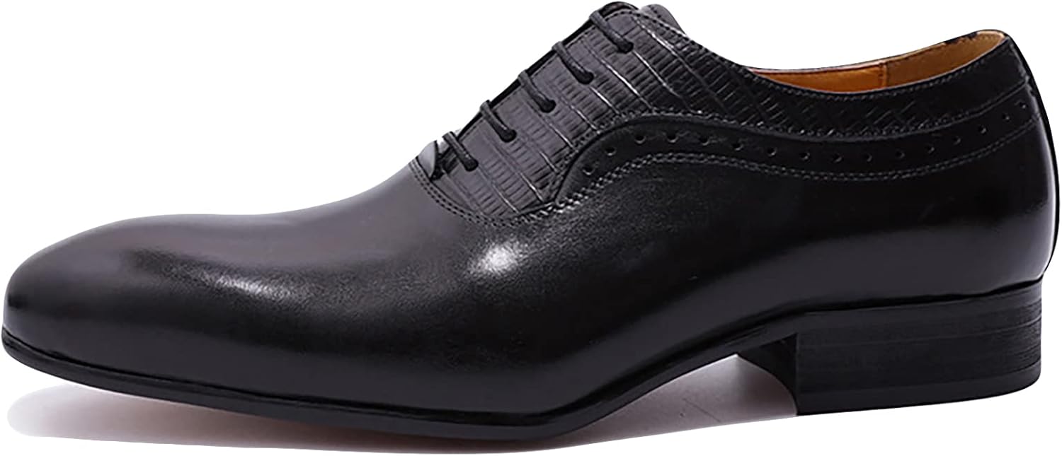 

Мужские свадебные туфли-оксфорды на шнурках, дерби с крыльями, броги с заостренным носком, из коровьей кожи, деловая повседневная обувь, коричневые, размер 45 Generic