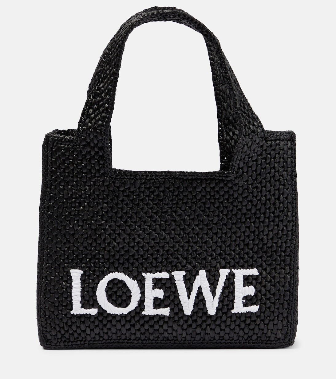 

Мини-сумка-корзинка из рафии Loewe, бежевый