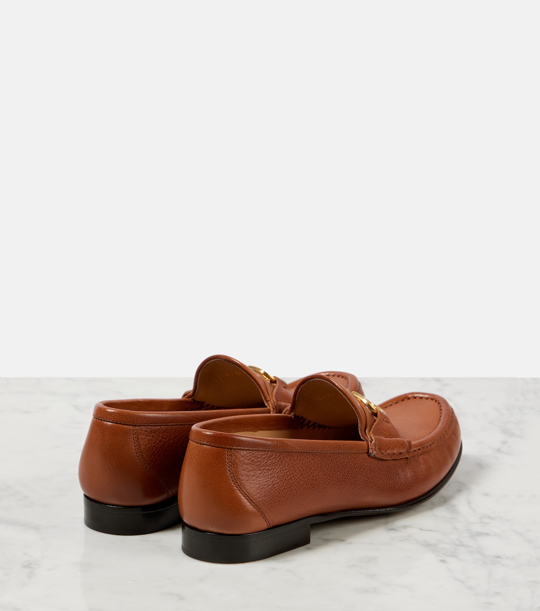 Кожаные лоферы VLogo Signature Valentino Garavani, Tabacco — фото 2