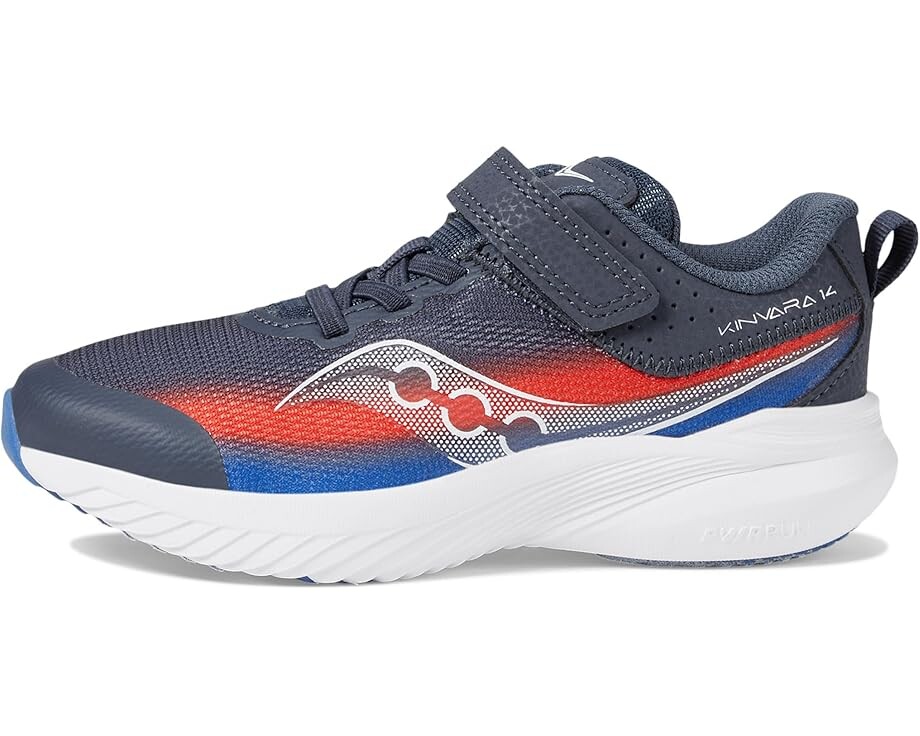 Кроссовки Saucony Kids Kinvara 14 A/C Sneakers, цвет Navy/Red — фото 4