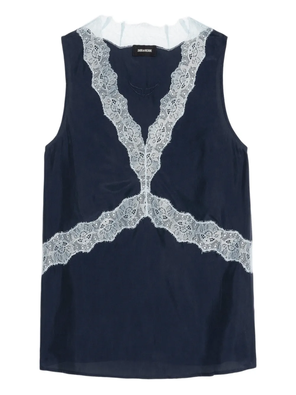 

Топ Tasao с кружевной отделкой Zadig&Voltaire, синий