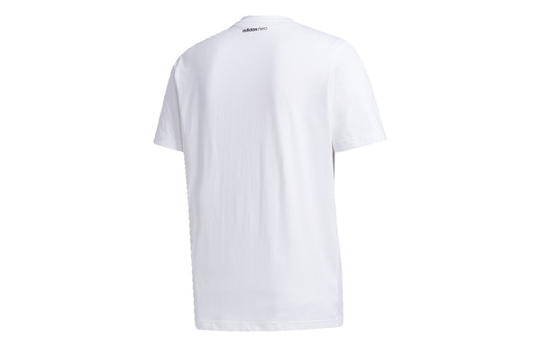 Футболка neo m fav tcns tee1 alphabet printing sports short sleeve white Adidas, белый — фото 2