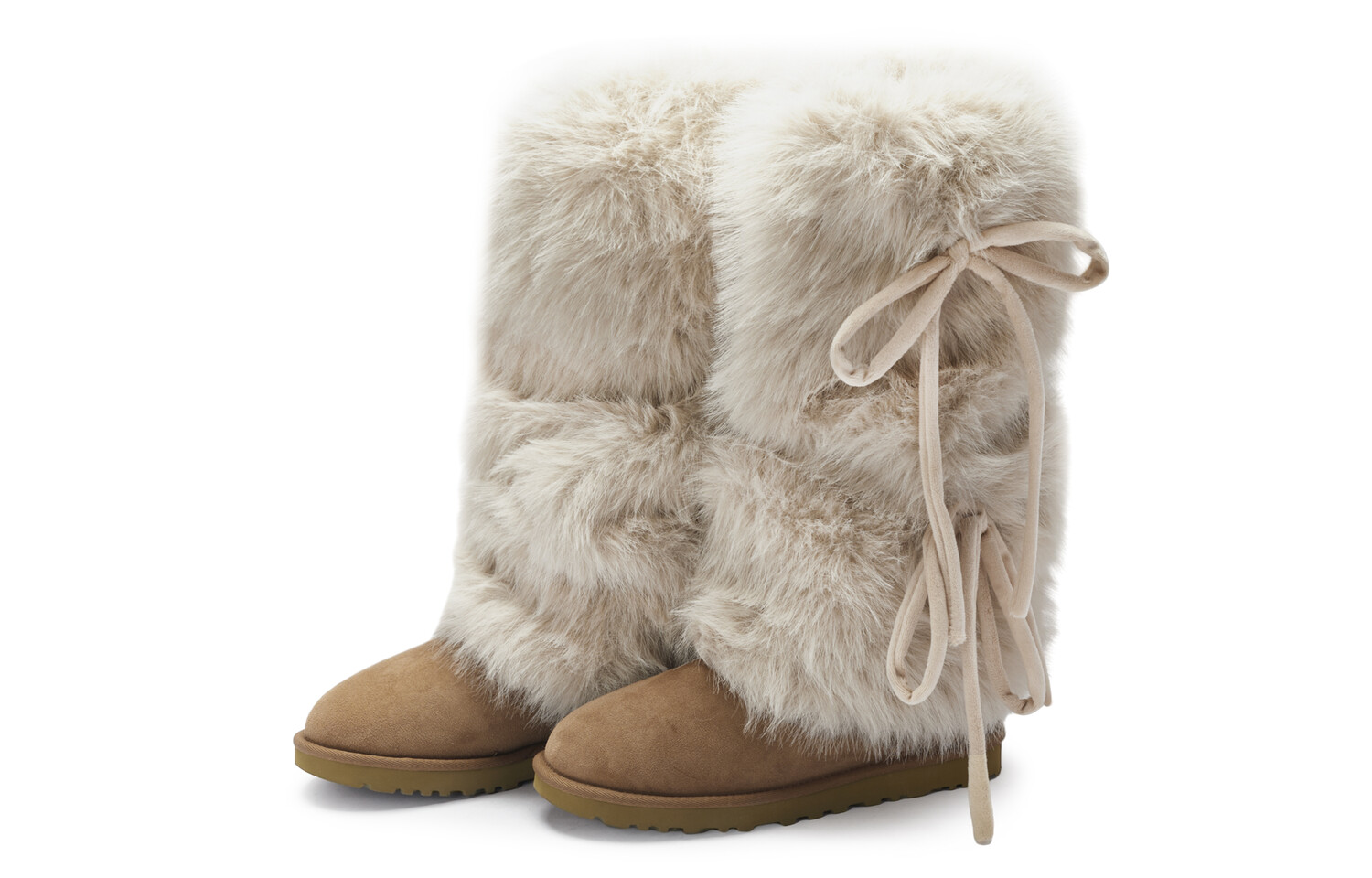 CLASSIC MINI Зимние ботинки женские розовые/бежевые Ugg — фото 2