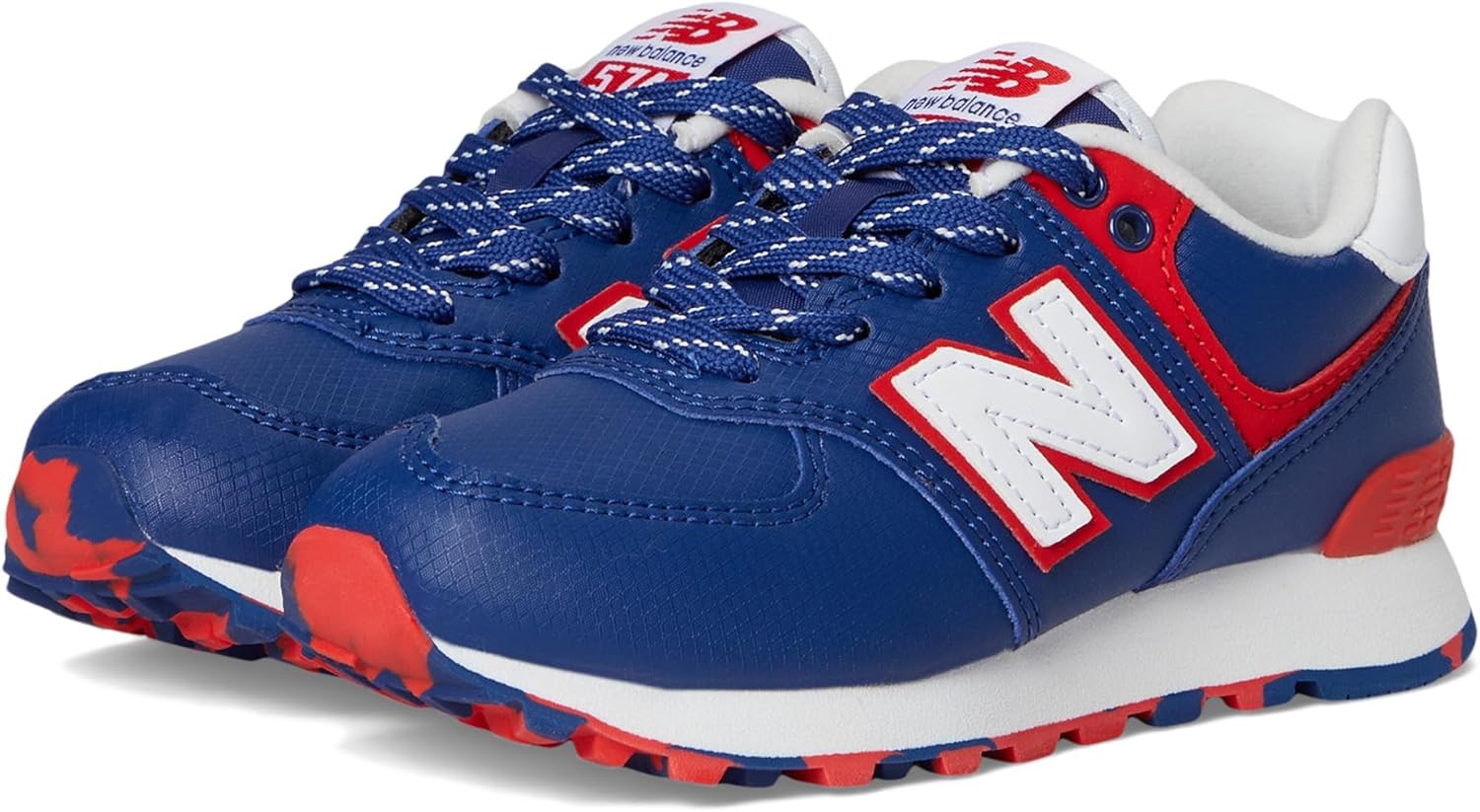 

Кроссовки New Balance Kids' 574 V1 на шнуровке, белый