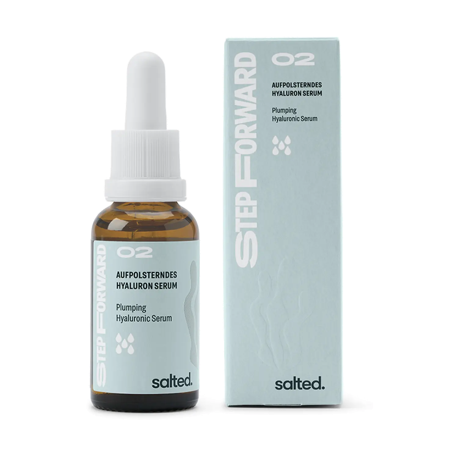 

Сыворотка для лица aufpolsterndes hyaluron serum ohne duft Salted, объем 0.03 л.