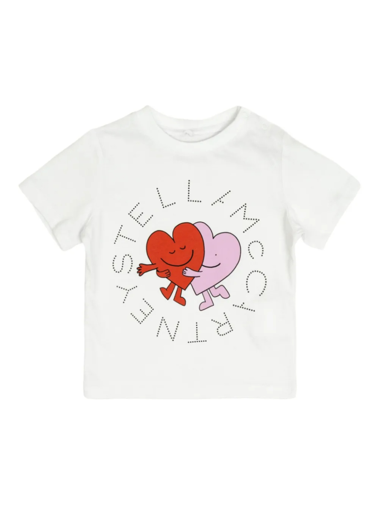 

Футболка с принтом сердца Stella McCartney Kids, белый