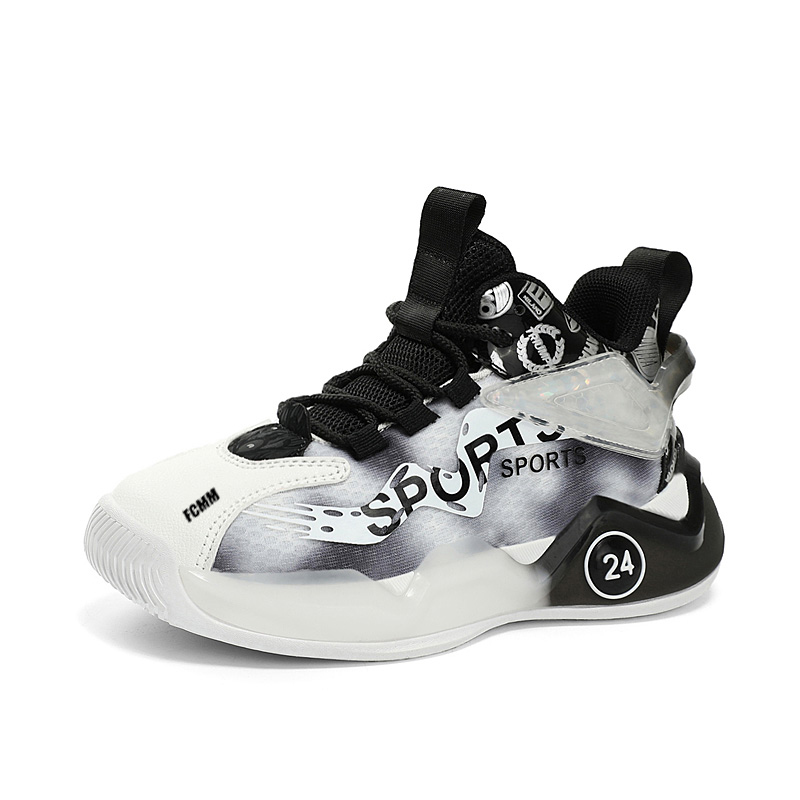 

Кроссовки для бега Rebound Balance Mid Top, устойчивые к истиранию, детские FCMM, черный/белый