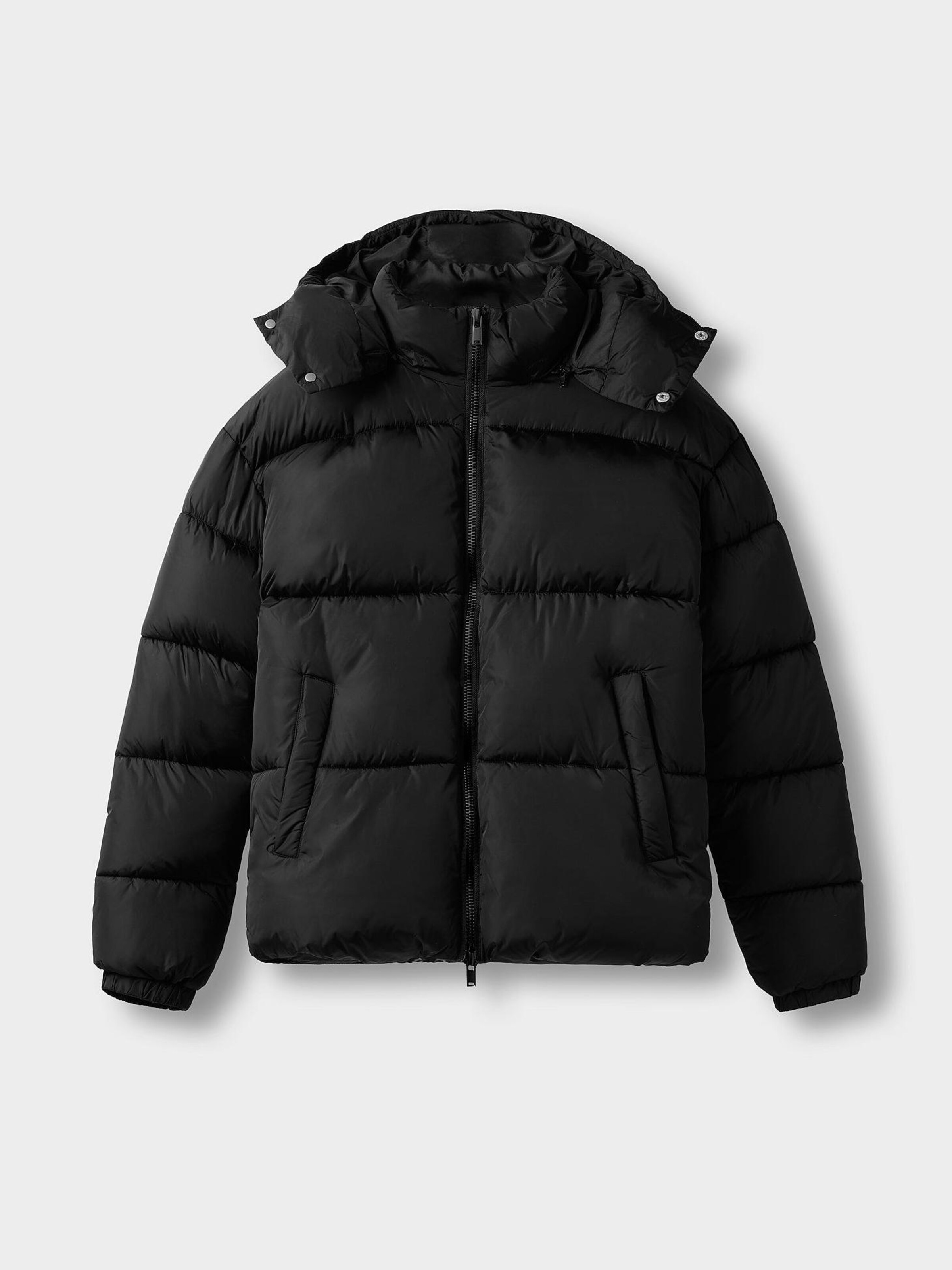 

Burocs Зимняя куртка 'Hooded Puffer' в цвете Mottled Black