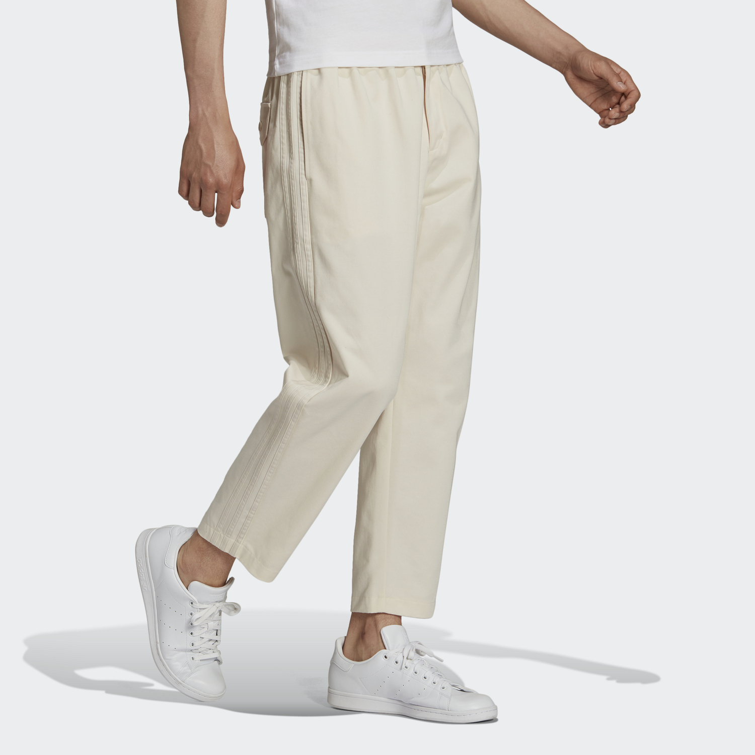 Футболка Adidas Originals вязаная спортивная мужская экрю — фото 4