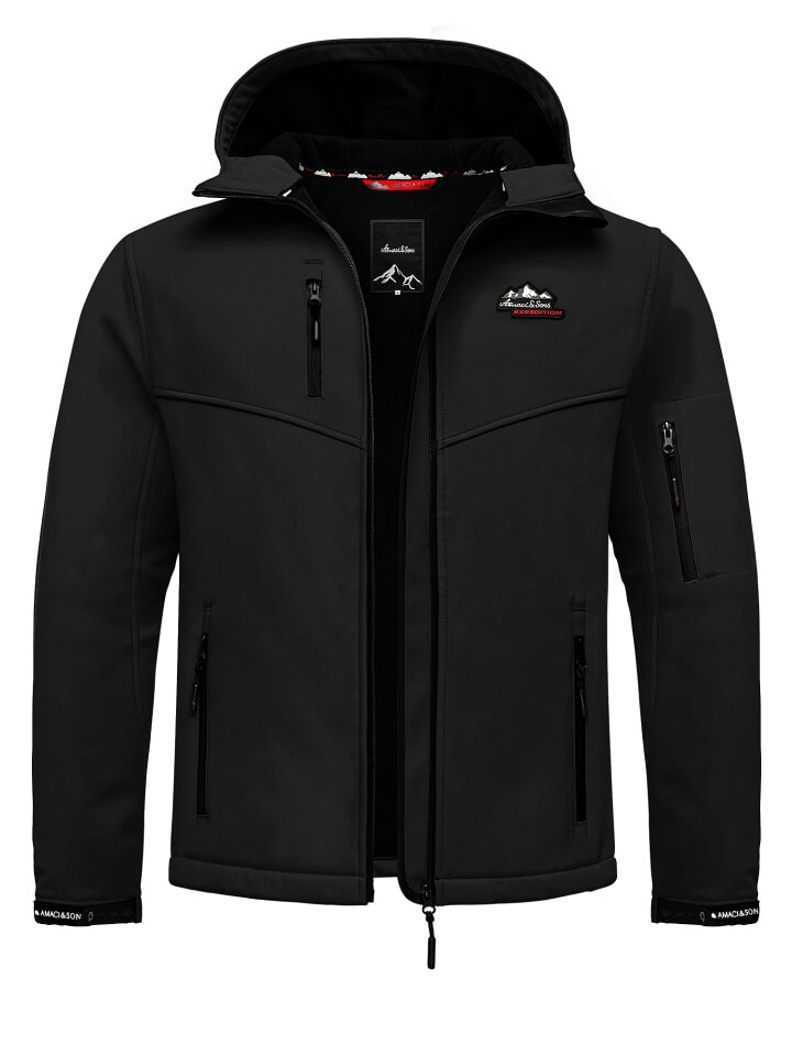 

Куртка софтшелл Amaci&Sons Softshelljacke Greeley, черный