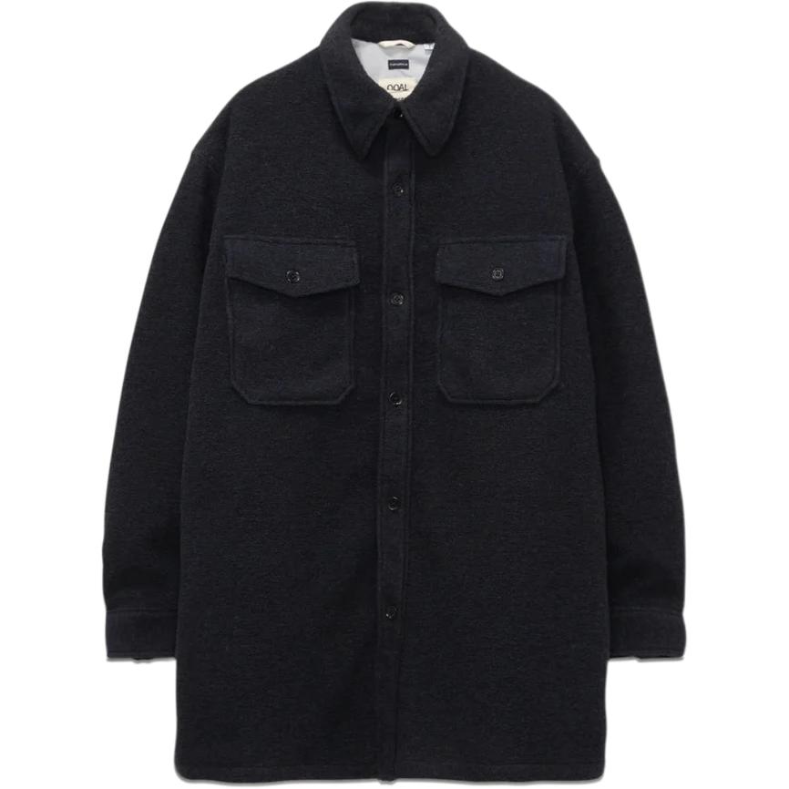 

Куртка-рубашка FW25 WINDSTOPPER Sliver Knit с бархатистым покрытием женская Nanamica, синий