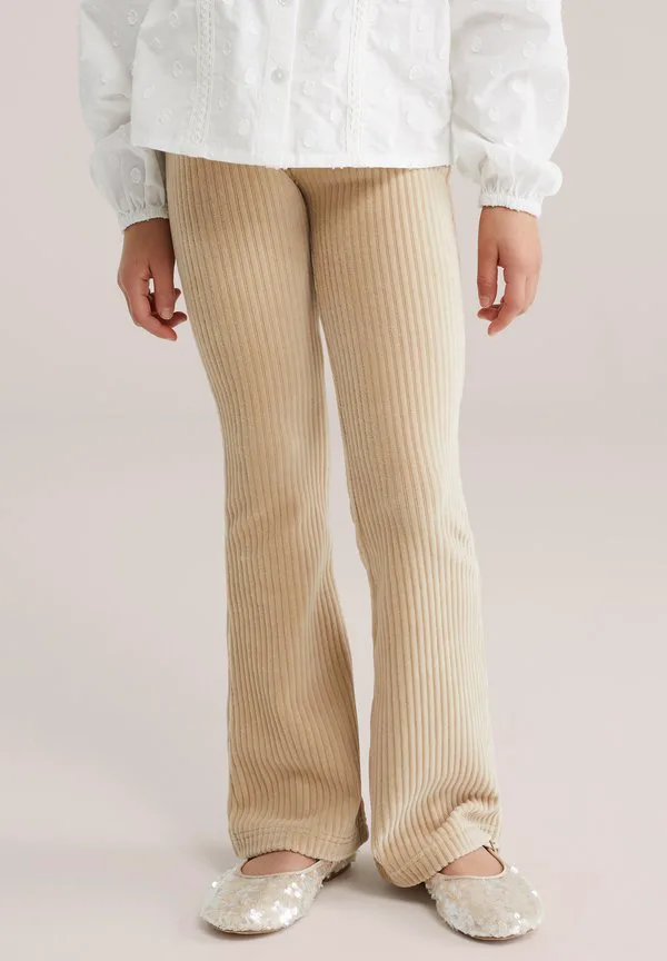 Расклешенные леггинсы We Fashion, Beige — фото 2