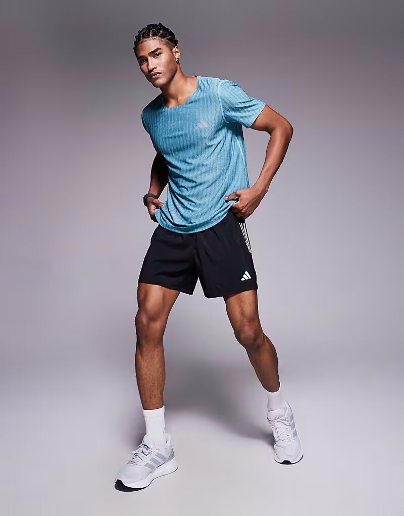 Футболка adidas Running adi365 с бирюзовым принтом Adidas Performance — фото 2