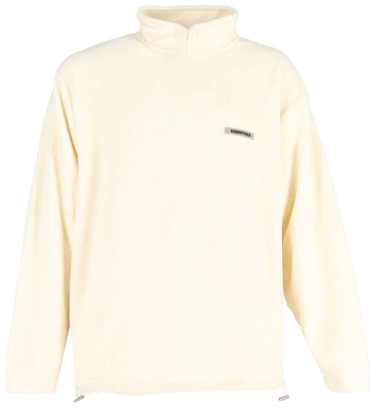 

Флисовая толстовка Fear of God Essentials Polar Half Zip Fleece Sweatshirt, кремовый
