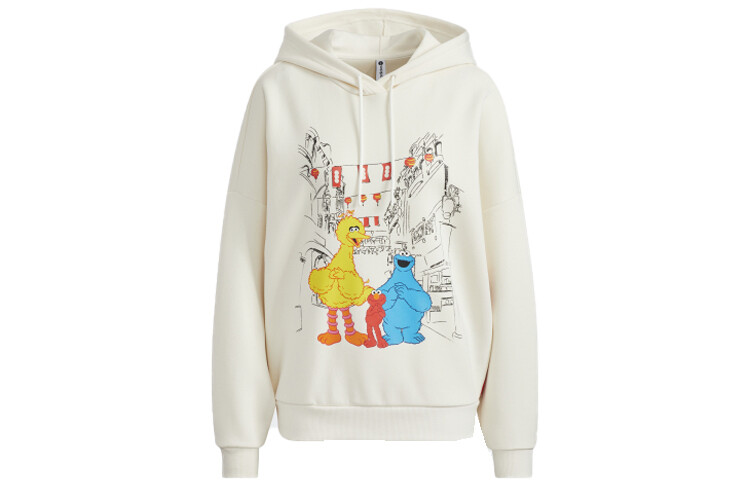 

Свитшот женской белой коллекции Sesame Street X Sesame Street Adidas Neo