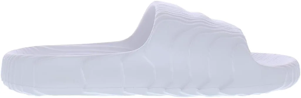 Мужские слайды Adidas Adilette 22, белый/черный — фото 2