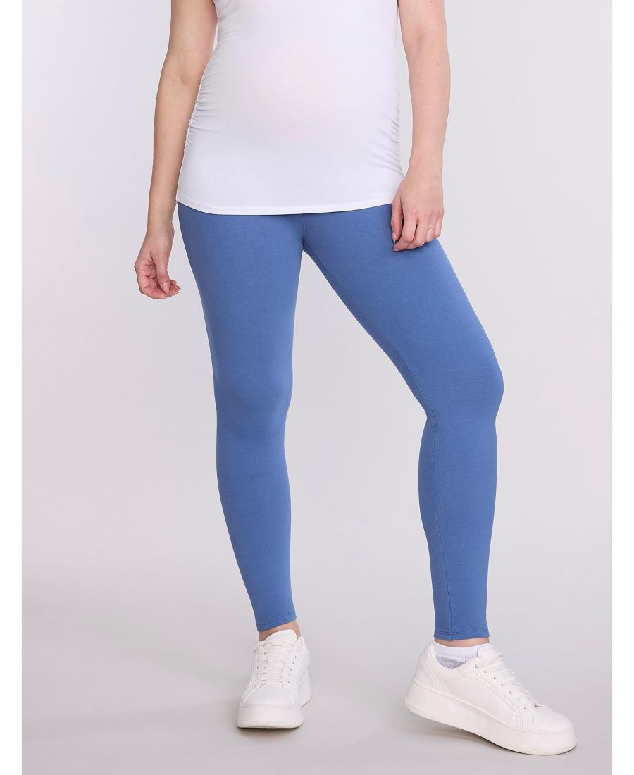 

Женские эластичные леггинсы Essential Stretch Secret Fit Over the Belly для беременных - Motherhood Maternity Motherhood Maternity, Moonlight blue