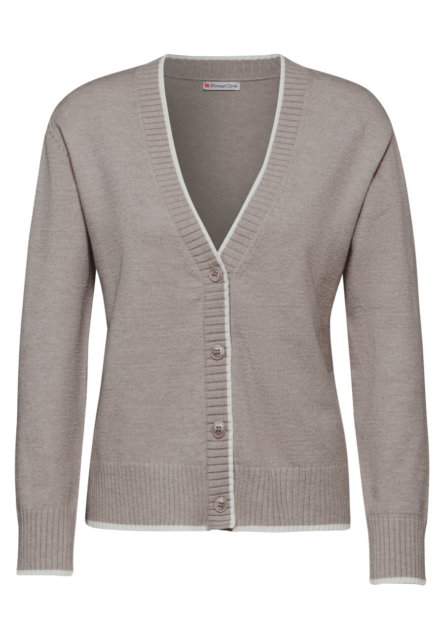 

Вязаный кардиган STREET ONE Knit Cardigan, бежевый