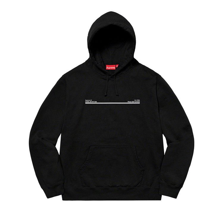 

Толстовка Supreme Shop Hooded Sweatshirt - New York, Black