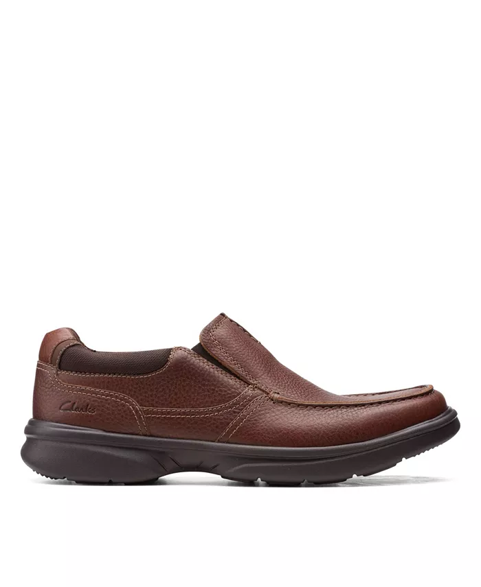 Мужские кожаные слипоны Bradley Free Clarks, коричневый/бежевый — фото 2