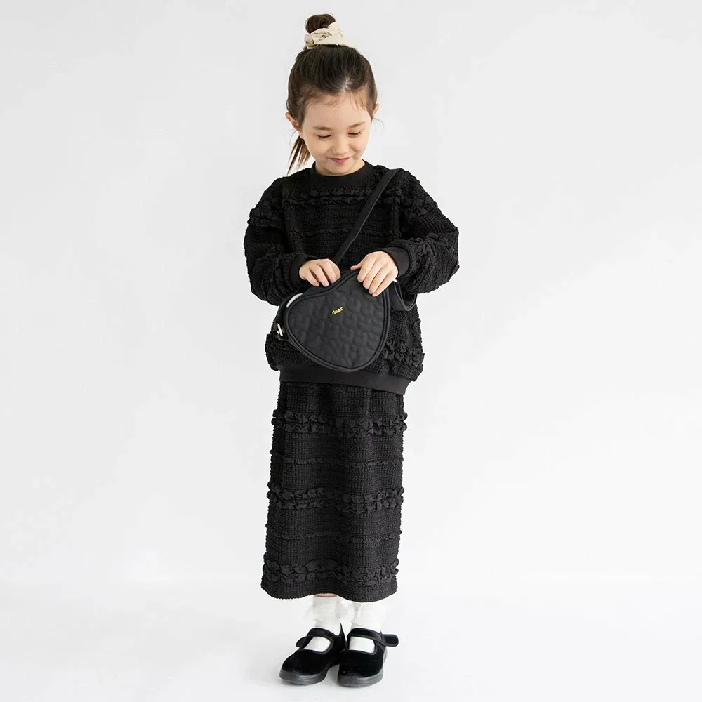 Жаккардовая юбка Pocky Branshes, black — фото 3