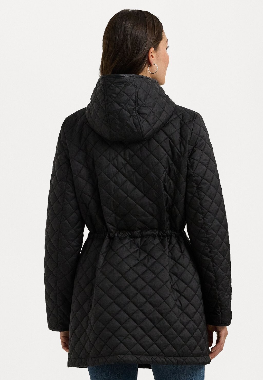 

Парка CREST-PATCH DIAMOND-QUILTED HOODED COAT Ralph Lauren, черный