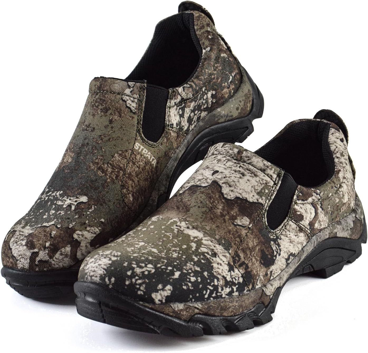 

Мужские водонепроницаемые слипоны, легкие камуфляжные садовые туфли, удобная ходьба с стальной вставкой R Runfun, зеленый