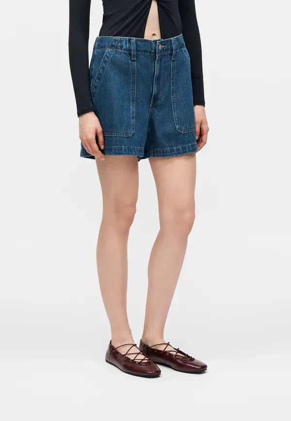 Шорты повседневные Ultrasoft easy utility shorts Gap, темно-синий деним