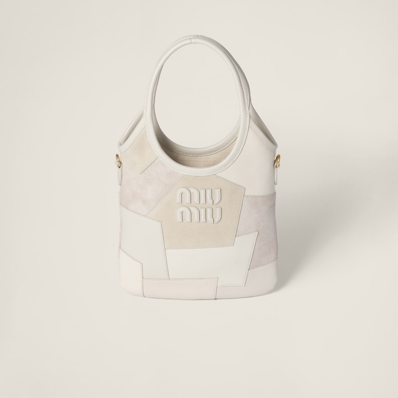 

Сумка из кожи плюща Miu Miu, белый