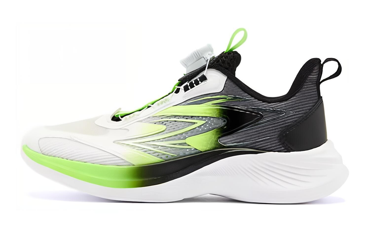 

Детские кроссовки GS Low-top черные/зеленые Qiaodan, черный/зеленый