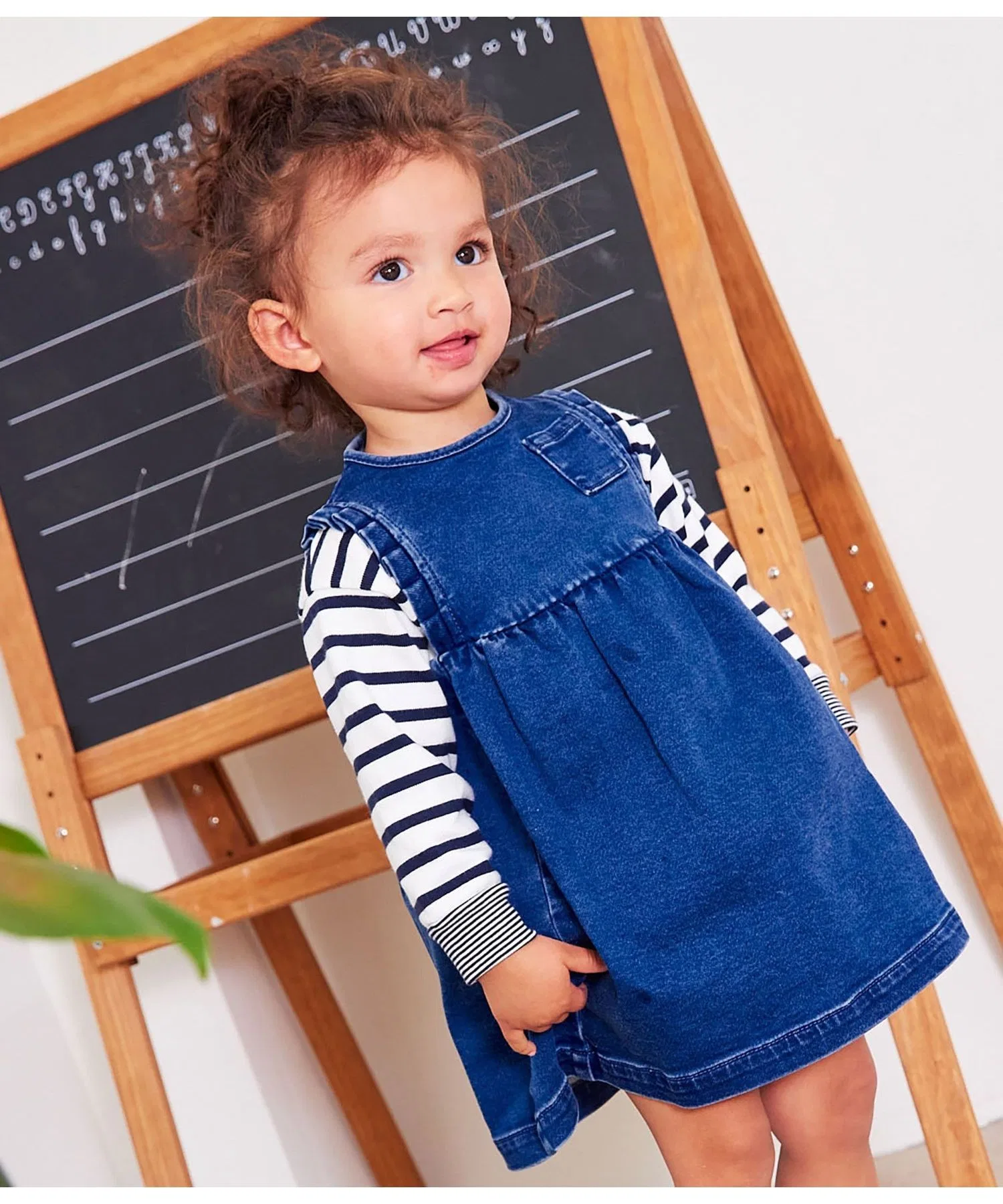 Детский джинсовый сарафан PETIT BATEAU синий