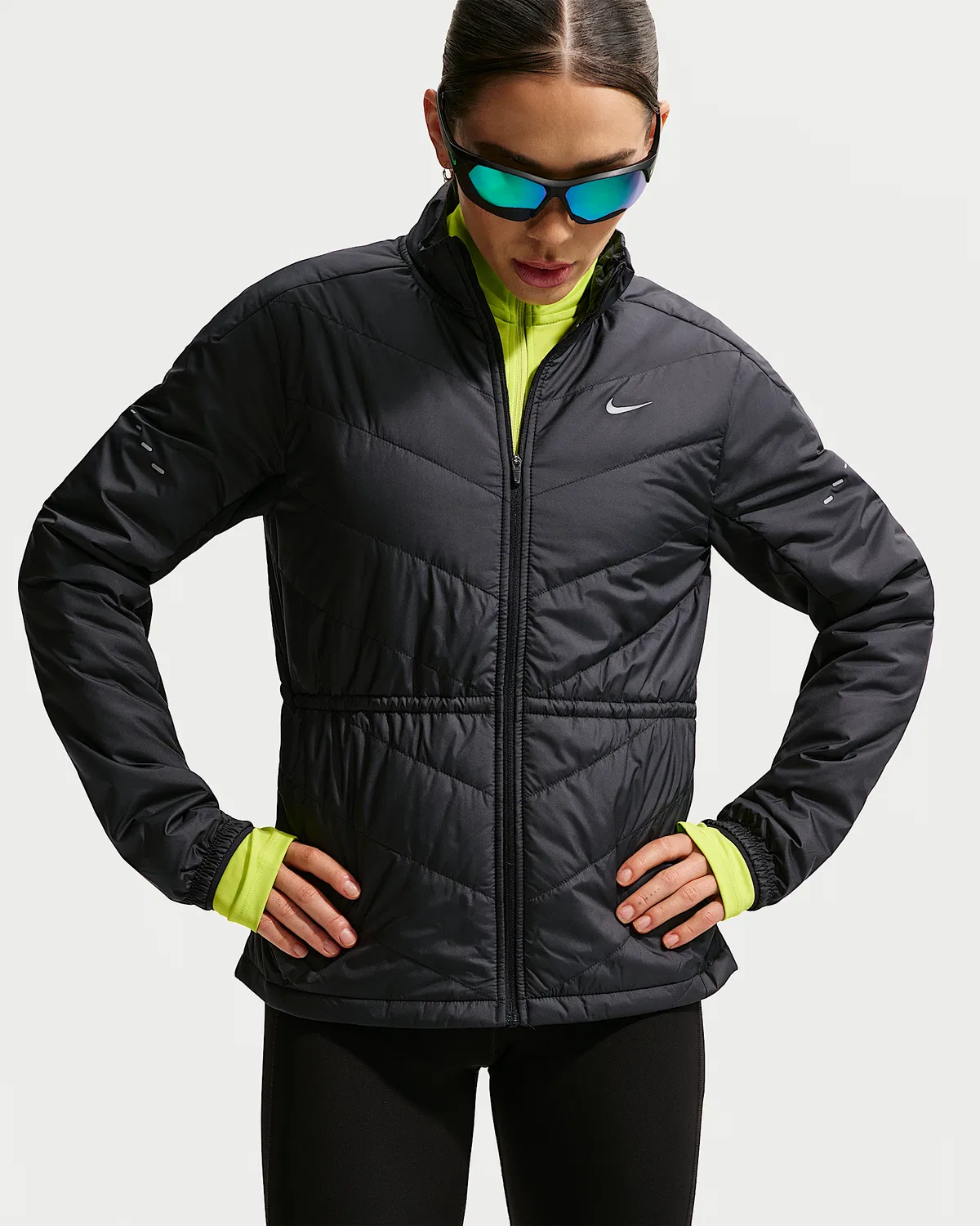 Женская куртка для бега Nike Swift Therma-FIT, Black — фото 3