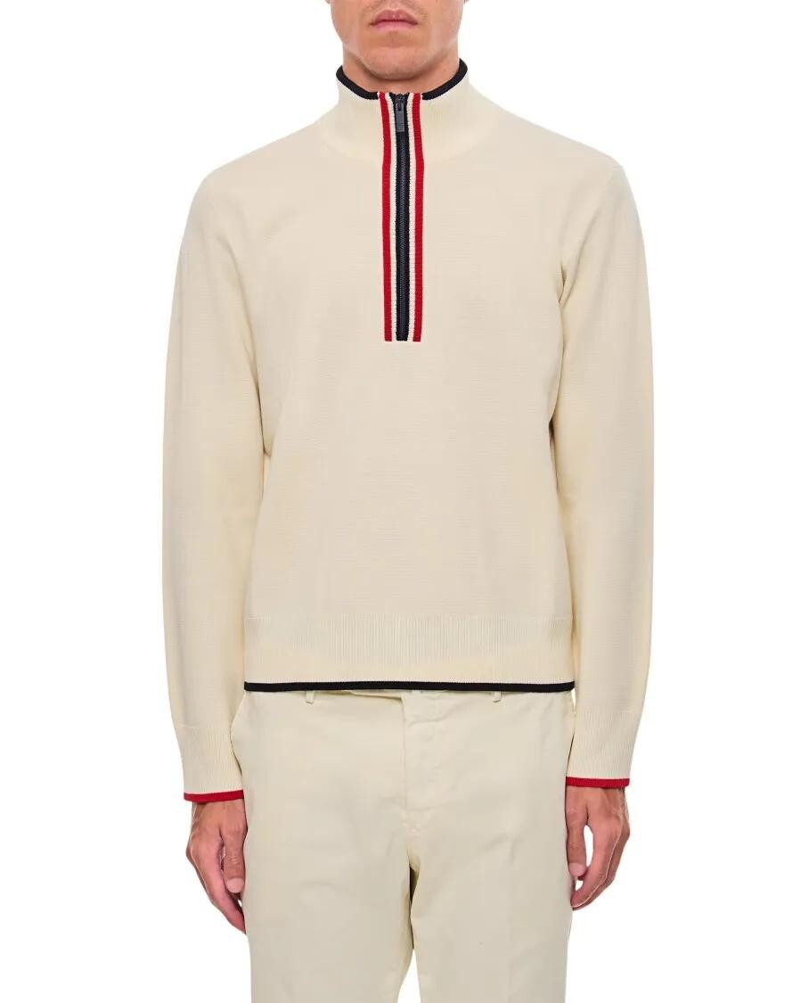 

Свитер на полумолнии Thom Browne, белый