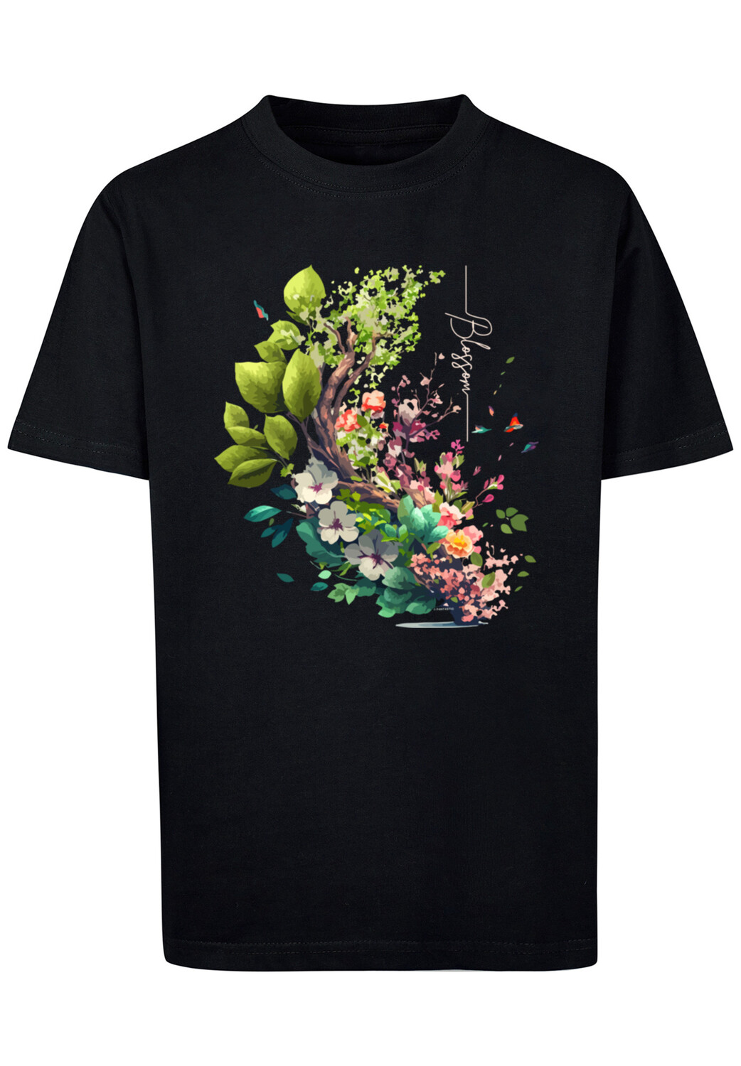 

Футболка F4NT4STIC Baum mit Blumen Tee Unisex, черный
