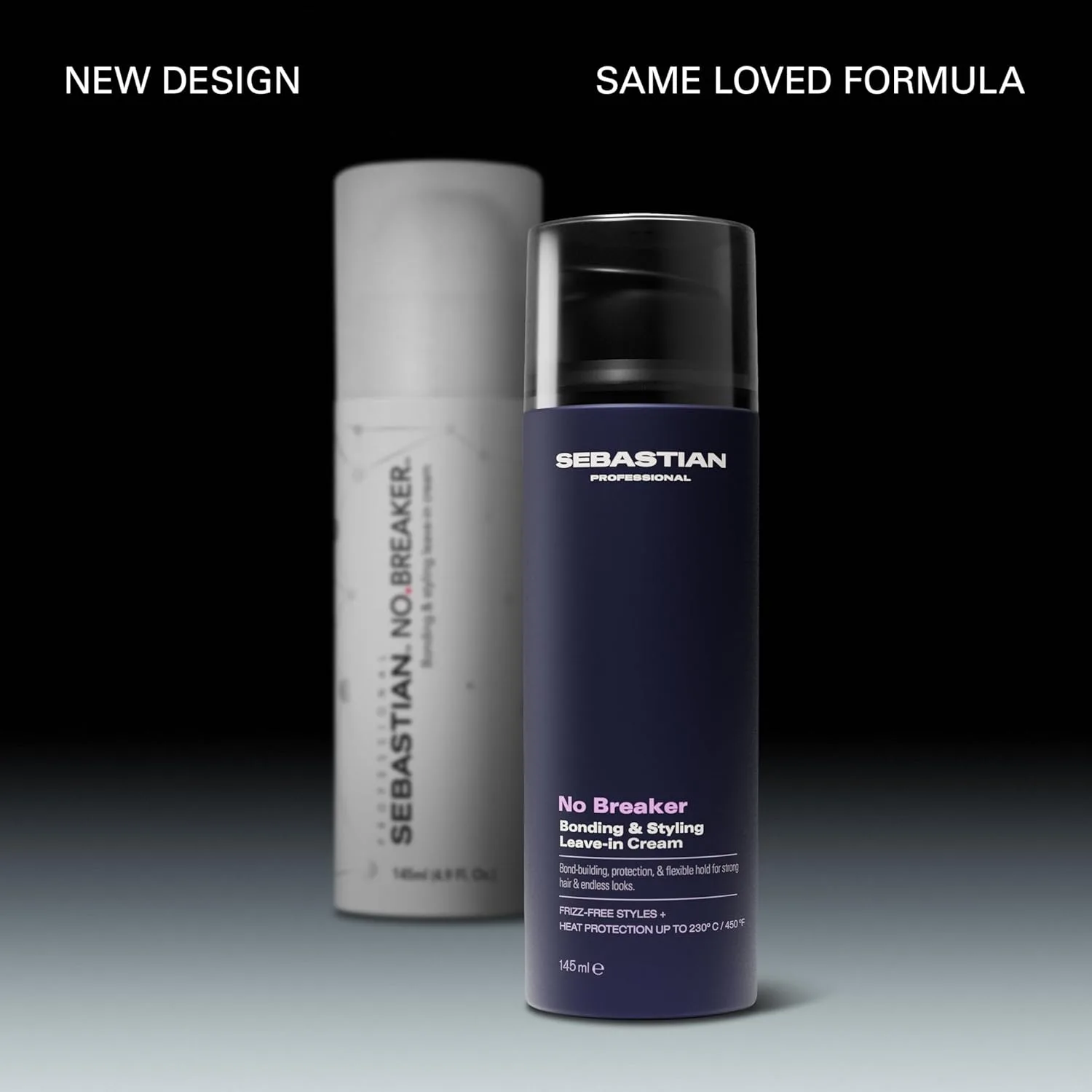 Sebastian Professional No Breaker Bonding & Styling Leave-In Cream, крем для укладки и интенсивного кондиционирования с термозащитой, 72 часа без пушистости и гибкая фиксация, 145 мл — фото 2