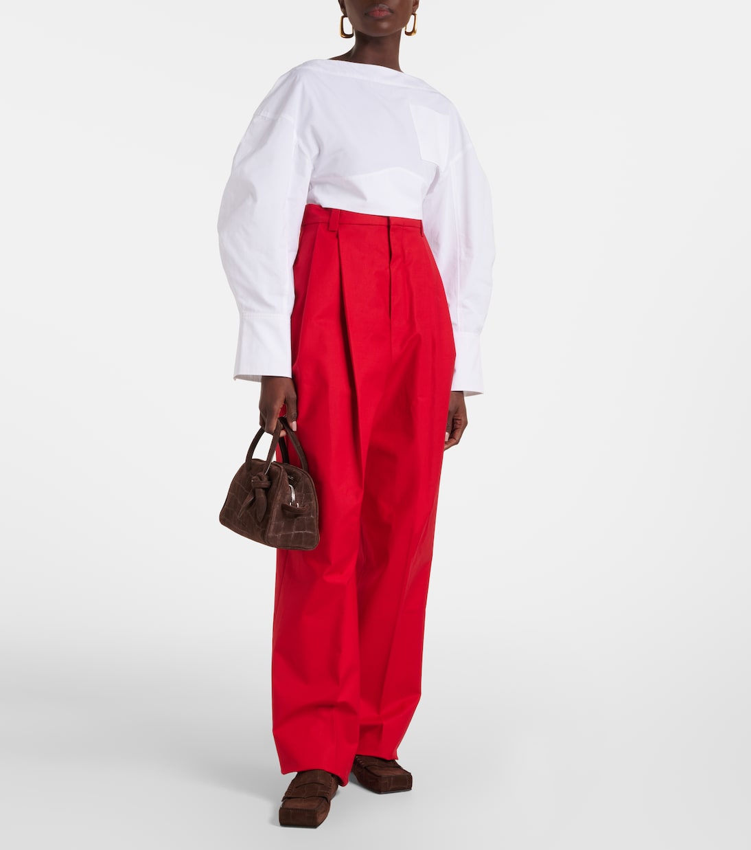Пенни-лоферы из кожи Carré Jacquemus, темно-коричневый — фото 3