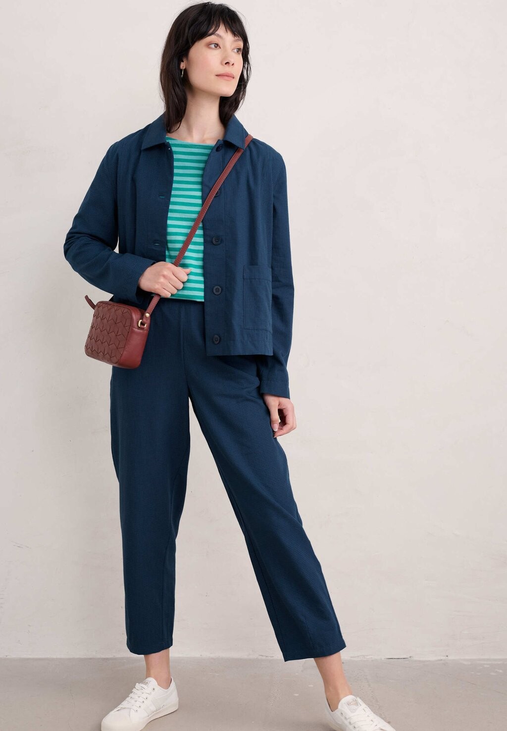 

Рубашка с длинным рукавом Seasalt Cornwall, цвет Teal Mini Cornish Rockpool Seashore