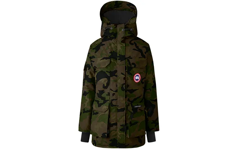

Женский пуховик Canada Goose, цвет camouflage