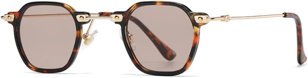 

Популярные модные маленькие женские солнцезащитные очки в стиле ретро с заклепками, мужские солнцезащитные очки с прозрачными градиентными линзами SZVVBKK, Leopard Light Brown