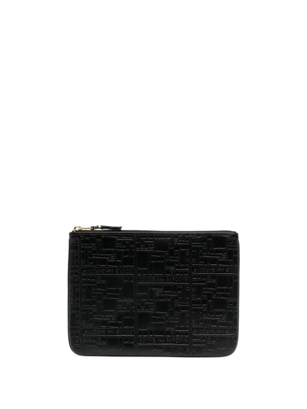 

Comme Des Garçons Wallet клатч с тисненым логотипом, черный