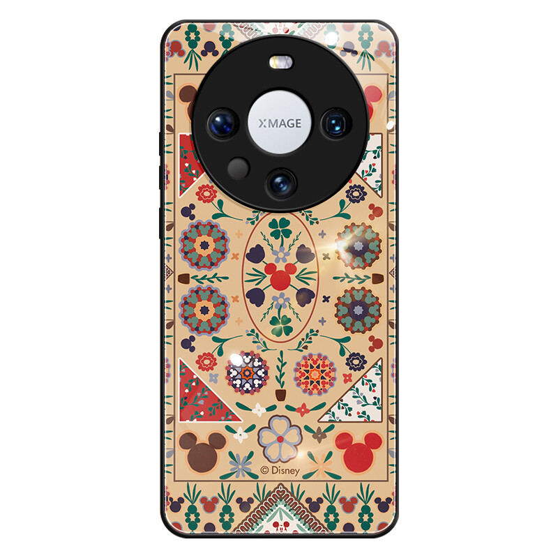 

Super Mouse Чехол для телефона, Chinese red ethnic style Mickey glass lens all-inclusive
