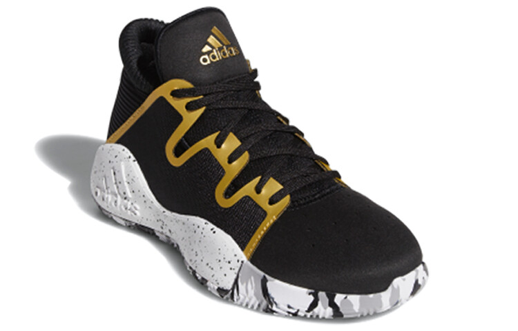 Баскетбольные кроссовки PRO Vision Kids GS Mid-top Black/Gold Adidas — фото 3