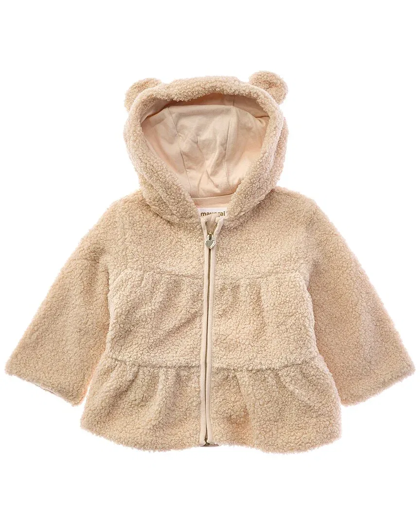 Mayoral Newborn Zip Sweatshirt, бежевый