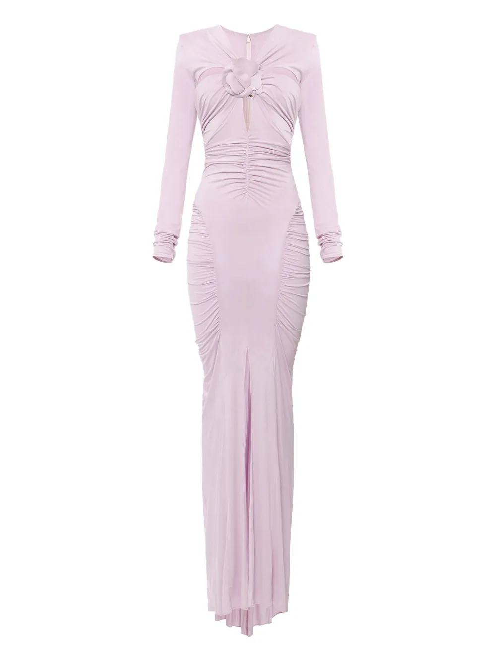

Декорированное платье с длинными рукавами Elisabetta Franchi, розовый