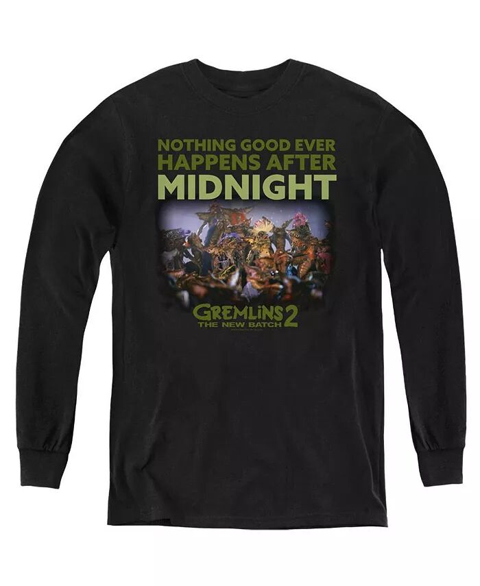 

2 Молодежная толстовка с длинным рукавом After Midnight Gremlins, черный
