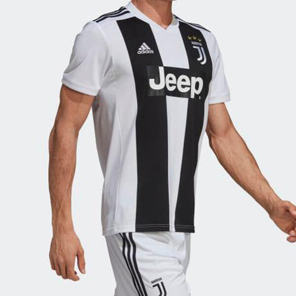 Футболка juventus home replica jerseys 18 19 футбольная команда Adidas, черный — фото 4
