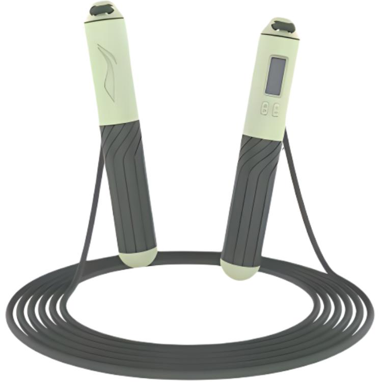 

Скакалка материал троса pvc стальной трос, материал ручки abs силикон для взрослых примерно 2,8 м LINING, Green[Smart Counting/Slip-Resistant Durable]