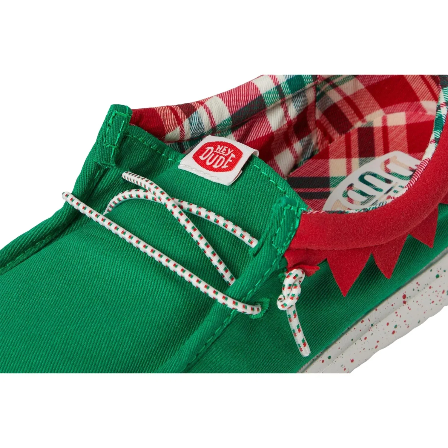 Pre-School Hey Dude Wally Holiday Elf Green / Red 42146-3XX — фото 4