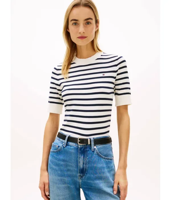 Свитер regular fit Tommy Hilfiger, экрю