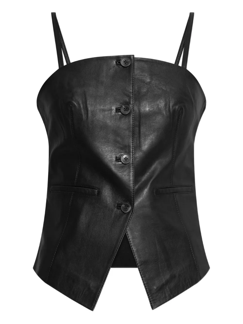 

Топ Salco на пуговицах Samsoe Samsoe, черный